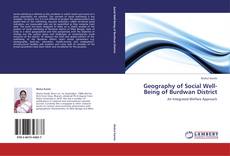 Portada del libro de Geography of Social Well-Being of Burdwan District
