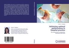 Buchcover von Achieving optimal performance in  hospital practice