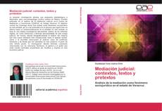 Copertina di Mediación judicial: contextos, textos y pretextos