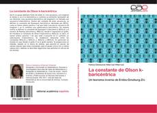Buchcover von La constante de Olson k-baricéntrica