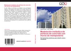 Buchcover von Modelación inelástica de pórticos de concreto con muros de mampostería