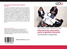 Copertina di Intervención educativa para la gestión docente