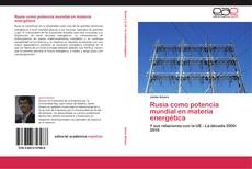 Portada del libro de Rusia como potencia mundial en materia energética