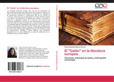 Couverture de El "Catón" en la literatura europea