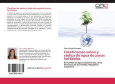 Capa do livro de Clasificación salina y sódica de agua de zonas hortícolas 