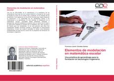 Buchcover von Elementos de modelación en matemática escolar