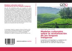 Buchcover von Modelos culturales sobre la revitalización de las lenguas Indígenas
