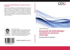 Capa do livro de Ecuación de Schrödinger no lineal no local en intervalo 