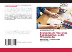 Portada del libro de Evaluación de Programas Socioeducativos en las Universidades