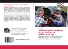 Buchcover von Valores robinsonianos en estudiantes universitarios