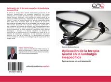 Buchcover von Aplicación de la terapia neural en la lumbalgia inespecífica