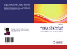 Copertina di A review of the legal and institutional framework