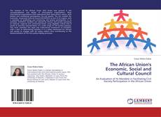 Couverture de The African Union's Economic, Social and Cultural Council