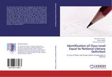 Bookcover of Identification of Class Level  Equal to National Literacy Definition
