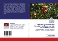 Probability Distribution Function for Pomegranate Evapotranspiration kitap kapağı