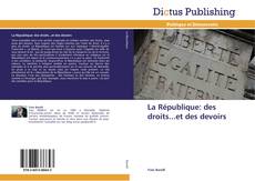 Portada del libro de La République: des droits...et des devoirs