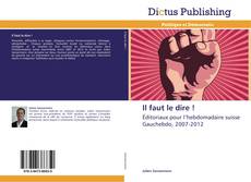 Portada del libro de Il faut le dire !