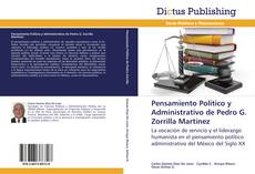 Pensamiento Político y Administrativo de Pedro G. Zorrilla Martínez的封面