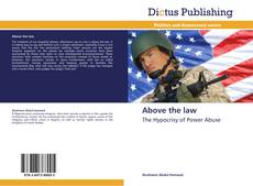 Portada del libro de Above the law