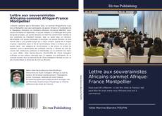 Lettre aux souverainistes Africains-sommet Afrique-France Montpellier kitap kapağı
