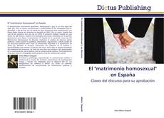 El "matrimonio homosexual" en España kitap kapağı
