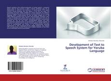 Capa do livro de Development of Text to Speech System for Yoruba Language 