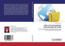 Buchcover von Role of Competition Commission of india