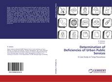 Capa do livro de Determination of Deficiencies of Urban Public Services 