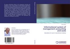 Buchcover von Informational system of management accounting and costs