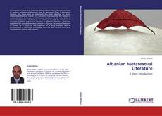 Capa do livro de Albanian Metatextual Literature 