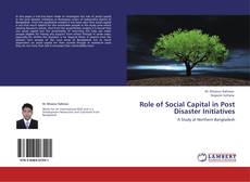 Portada del libro de Role of Social Capital in Post Disaster  Initiatives