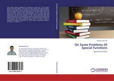 Capa do livro de On Some Problems Of Special Functions 