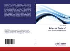Bookcover of Crime or Custom?