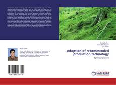 Capa do livro de Adoption of recommended production technology 