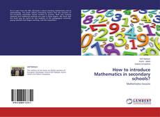 Capa do livro de How to introduce Mathematics in secondary schools? 