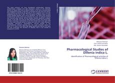 Pharmacological Studies of Dillenia indica L. kitap kapağı