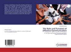 Buchcover von The Role and Function of Effective Communication