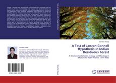 Buchcover von A Test of Janzen-Connell Hypothesis in Indian Deciduous Forest