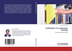 Couverture de Validation in Language Testing
