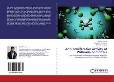 Anti-proliferative activity of Withania Somnifera kitap kapağı