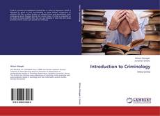 Обложка Introduction to Criminology