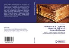 Capa do livro de In Search of a Cognitive Linguistic Model of Semantic Change 