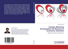 Factors Affecting Participation Of Women In Economic Activities kitap kapağı