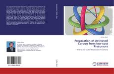 Buchcover von Preparation of Activated Carbon from low cost Precursors