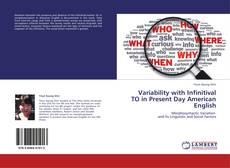 Buchcover von Variability with Infinitival TO in Present Day American English