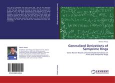 Bookcover of Generalized Derivations of Semiprime Rings