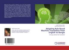 Buchcover von Adapting Rule Based Machine Translation from English to Bangla