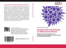 Portada del libro de Comprensión de Sintaxis en Afásicos de Broca