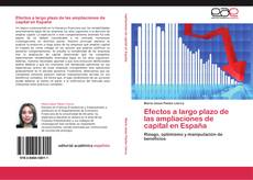 Capa do livro de Efectos a largo plazo de las ampliaciones de capital en España 