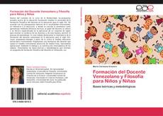 Capa do livro de Formación del Docente Venezolano y Filosofía para Niños y Niñas 